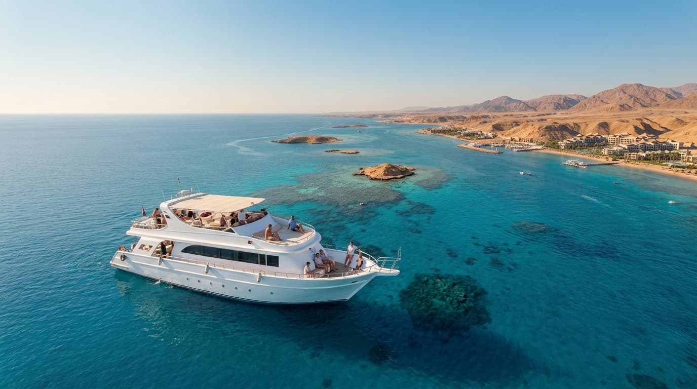 Guests enjoying a Red Sea experience with Via Blue